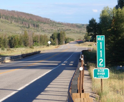 One of many Blue River crossings.